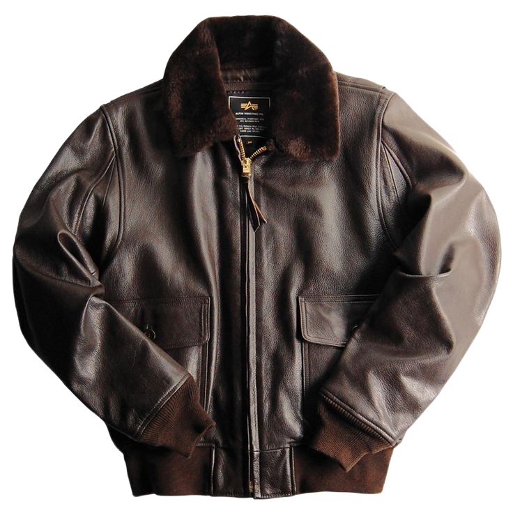 Alpha Industries Leather Flight Jacket